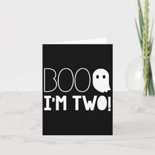 Tweede verjaardag twee jaar oud Boo, ik ben twee!  Kaart