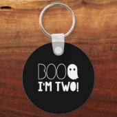 Tweede verjaardag twee jaar oud Boo, ik ben twee! Sleutelhanger (Voorkant)