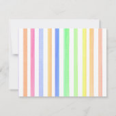 Tweede verjaardag van de bietenvrucht bedankkaart (Achterkant)