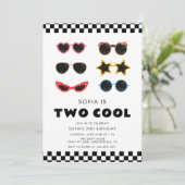 Tweede verjaardag van de moderne zure zondbrillen kaart (Staand voorkant)