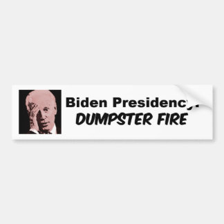 Tweede voorzitterschap: Dumpster Fire Bumpersticke Bumpersticker