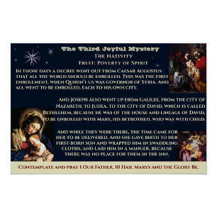 Tweede vreugdevolle mysterie Poster Perfect Poster