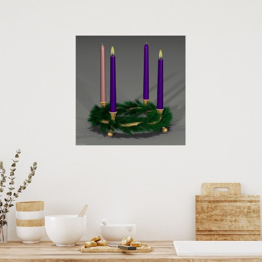 Tweede week van het advent poster (Keuken)