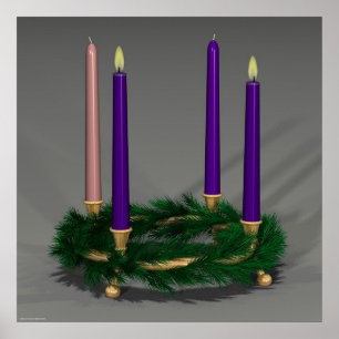 Tweede week van het advent poster