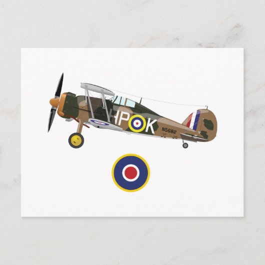 Tweede Wereldoorlog Britse vliegtuigen Briefkaart (Voorkant)