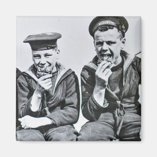 Tweede Wereldoorlog HMS WarOndanks Sailors Hot Cro Magneet (Voorkant)