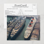 Tweede Wereldoorlog Kleur Briefkaart RMS Queen Mar (Voorkant / Achterkant)