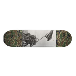 Tweede Wereldoorlog schaats Iwo Jima marines Skateboard