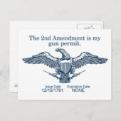 Tweede wijzigingskaart briefkaart (Voorkant / Achterkant)