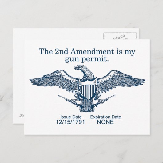 Tweede wijzigingskaart briefkaart (Voorkant / Achterkant)