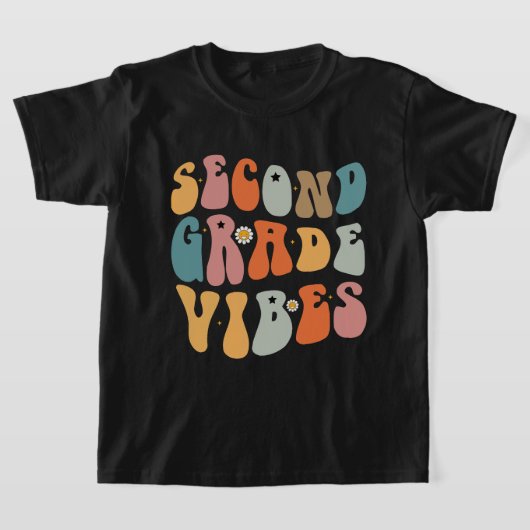Tweedegraads vibes terug naar school Groovy School T-shirt (Laagn)