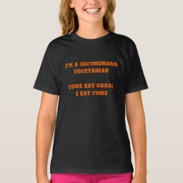 Tweedehands Vegetarisch Grappig Quote Rundvlees St T-shirt