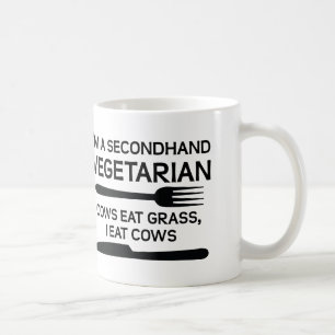 Tweedehands Vegetarische Grappige Mok
