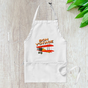 tweedekker- vliegtuig van Bon Voyage Standaard Schort