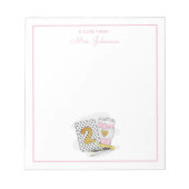 Tweedeklas leraar Witte leraar waardering Notitieblok (Voorkant)