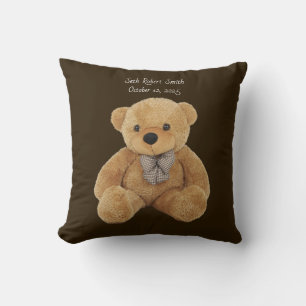 Tweedelige geborduurde teddybeer kussen