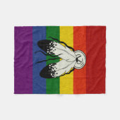 Tweedimensionaal gekleurd achtergrondeontwerp met  fleece deken (Voorkant (Horizontaal))