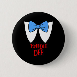 Tweedle Dee Costume Halloween Fairytale Character Ronde Button 5,7 Cm