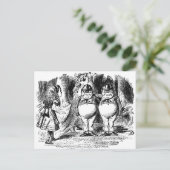Tweedle Dee en Tweedle Dum Briefkaart (Staand voorkant)