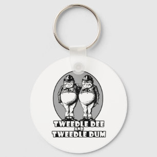Tweedle Dee en Tweedle Dum Logo Sleutelhanger
