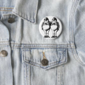 Tweedle Dee en Tweedle Dum Ronde Button 5,7 Cm (In situ)