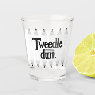 TWEEDLE DUM vrijgezellenfeest argyle diamant Shot Glas