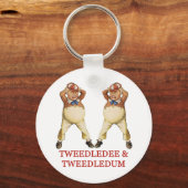 TWEEDLEDEE EN TWEEDLEDUM IN WONDERLAND SLEUTELHANGER (Voorkant)