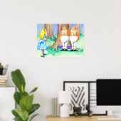 Tweedledee en Tweedledum Poster (Thuiskantoor)