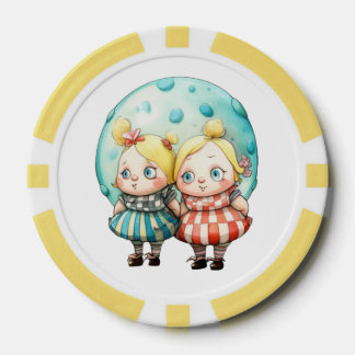 Tweedledee & Tweedledum Poker Chips