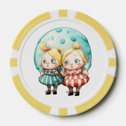 Tweedledee & Tweedledum Poker Chips (Voorkant)