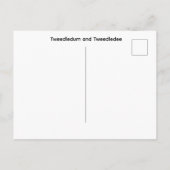 Tweedledum en Tweedledee Briefkaart (Achterkant)