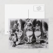 Tweedledum en Tweedledee Briefkaart (Voorkant / Achterkant)