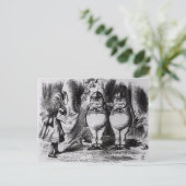 Tweedledum en Tweedledee Briefkaart (Staand voorkant)
