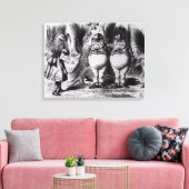 Tweedledum en Tweedledee Canvas Afdruk (Insitu (Woonkamer))