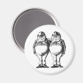 Tweedledum en Tweedledee Magneet (Voorkant / Achterkant)