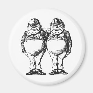 Tweedledum en Tweedledee Magneet