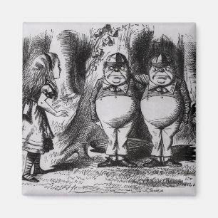 Tweedledum en Tweedledee Magneet