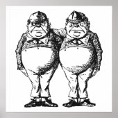 Tweedledum en Tweedledee Poster (Voorkant)