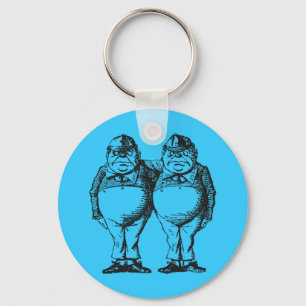 Tweedledum en Tweedledee Sleutelhanger