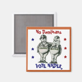 Tweedledumb et Tweedledumber Carré Magnet (Recto/Verso)