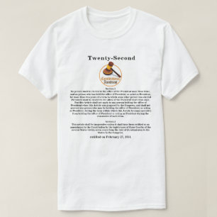 Tweeëntwintigste (22ste) grondwetswijziging t-shirt