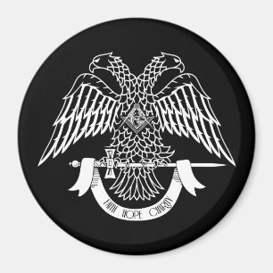Tweehoekige adelaar als Masonic-symbool Magneet