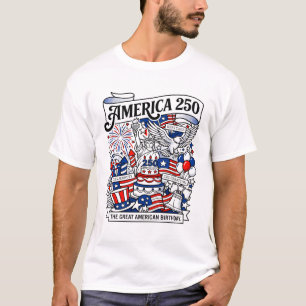 Tweehonderdvijftigste Verjaardag van de Verenigde  T-shirt