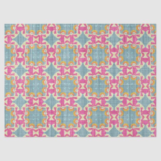 tweekleppige engelenpapier tissuepapier (Voorkant)