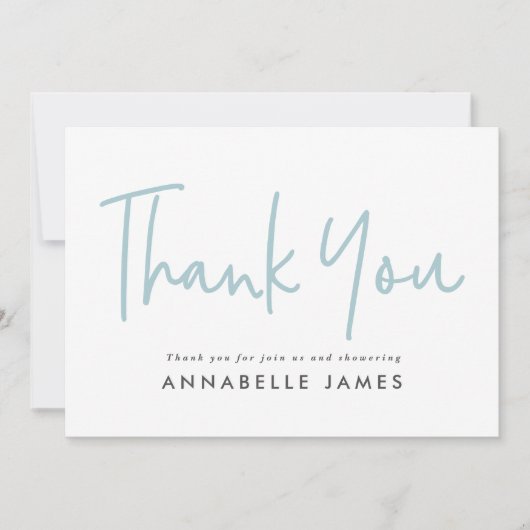 tweekleurig blauw moderne typografie stijlvol beda kaart (Voorkant)