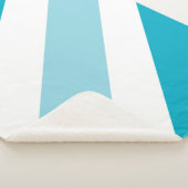 tweekleurig gestreept sherpa deken (3/4)