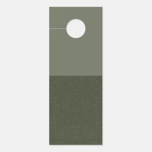 Tweekleurig Moss Green Door Label – Horizontale Sp