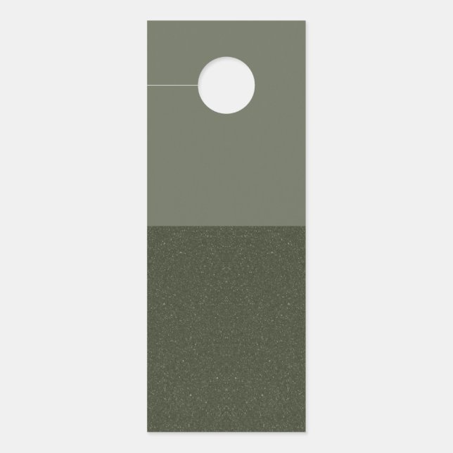 Tweekleurig Moss Green Door Label – Horizontale Sp (Voorkant)