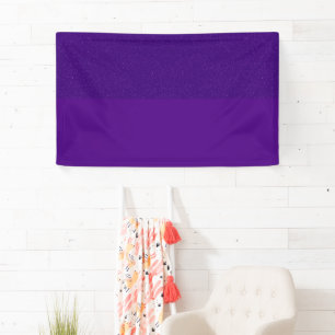 Tweekleurig paars glitter-evenementenspandoek – Aa Spandoek