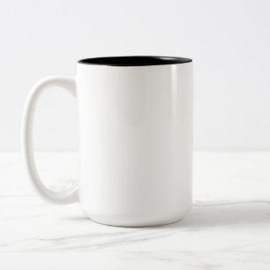 Tweekleurige mok, 440 ml koffiemok